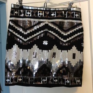 Sequined express miniskirt